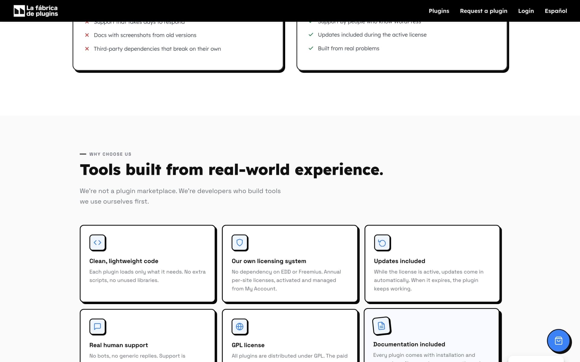 La Fábrica de Plugins — Product page