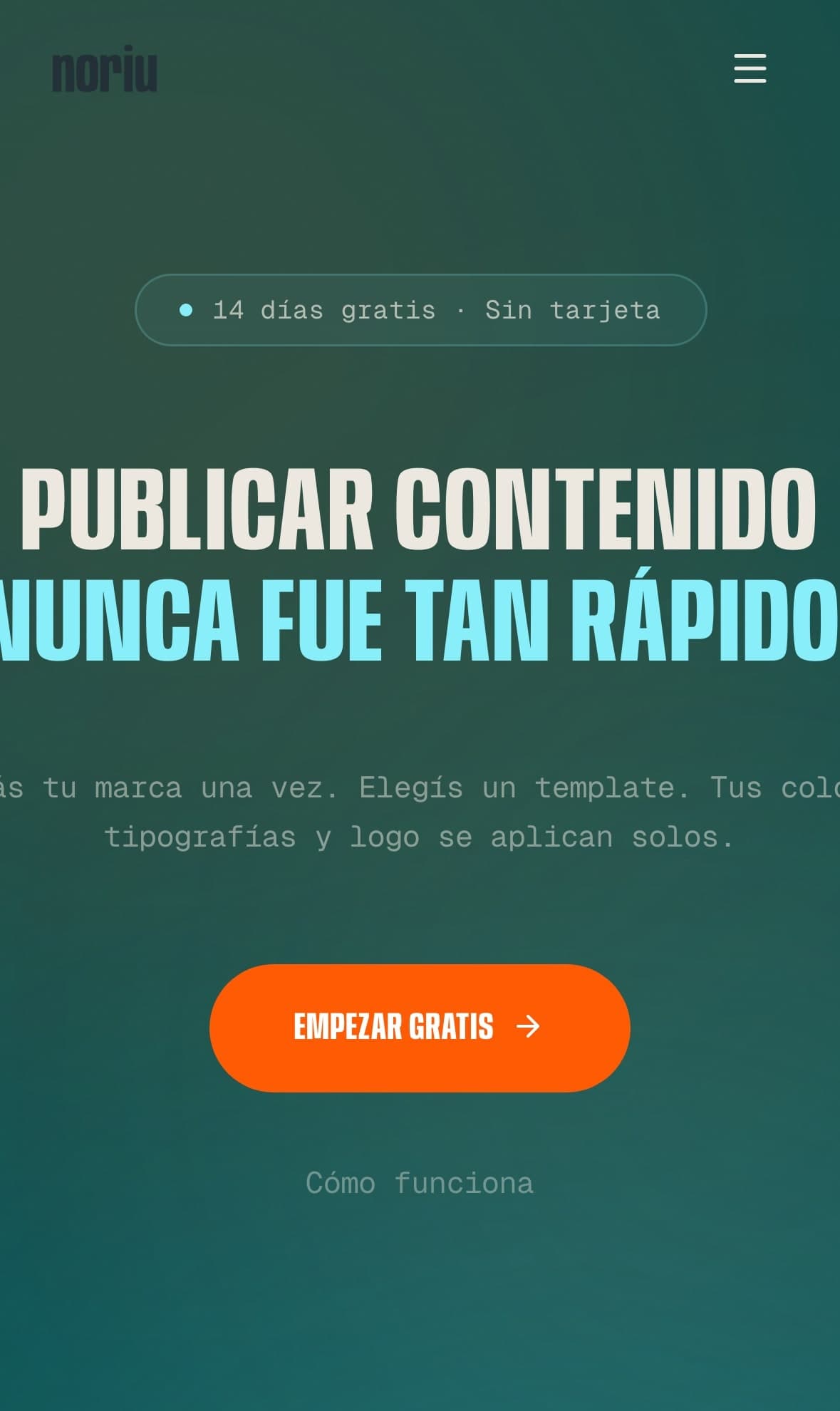 Noriu — Mobile hero