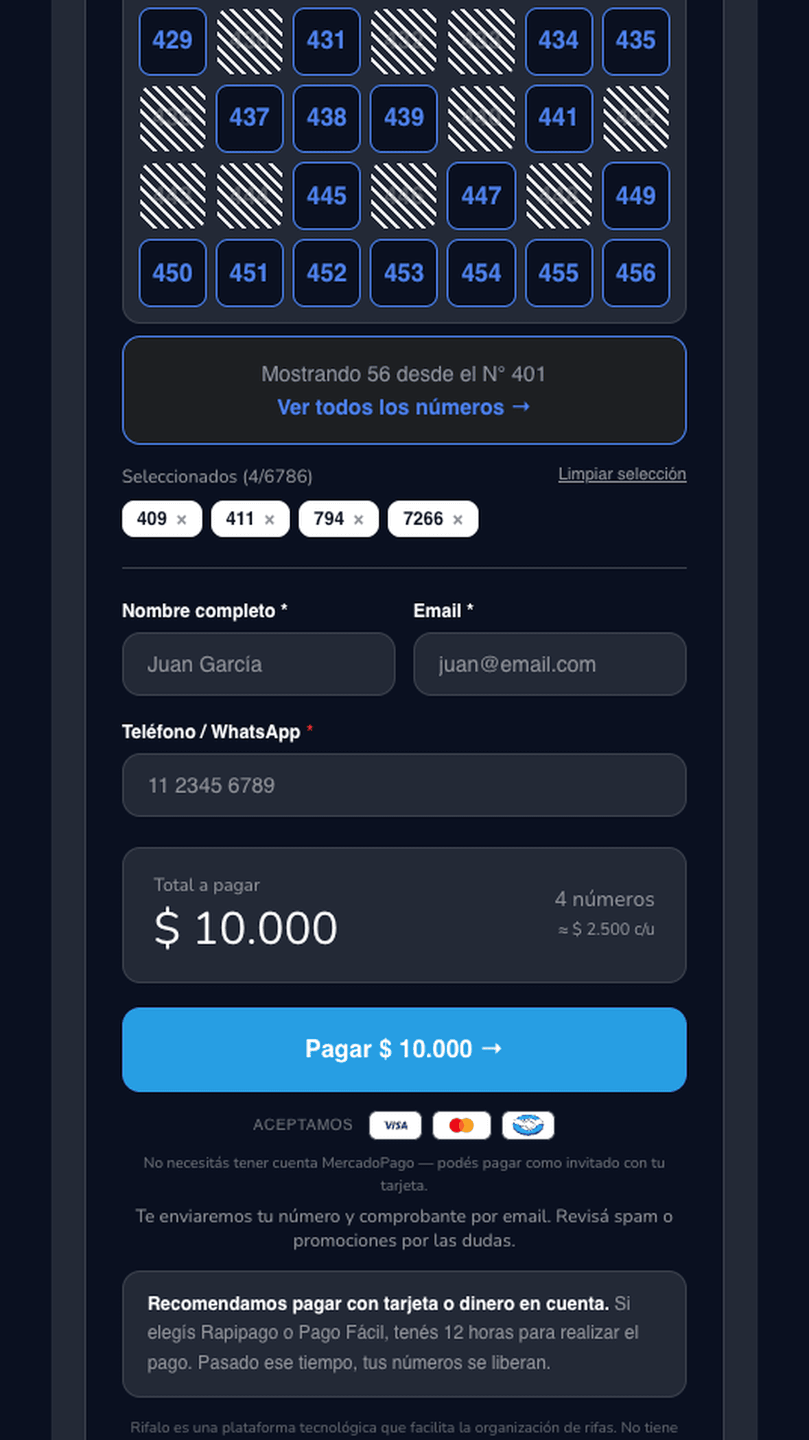Rifalo: Checkout