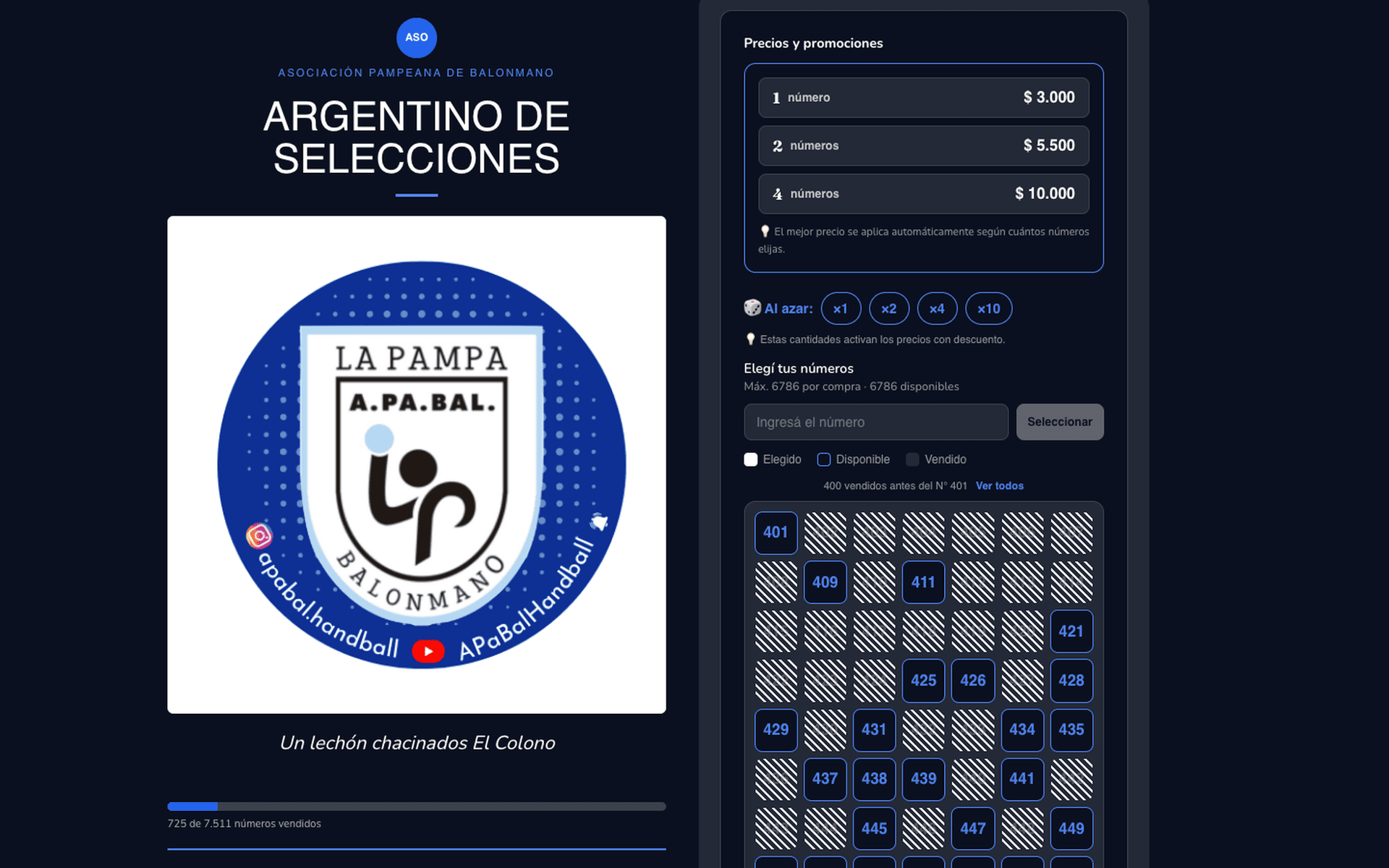 Rifalo: Live raffle