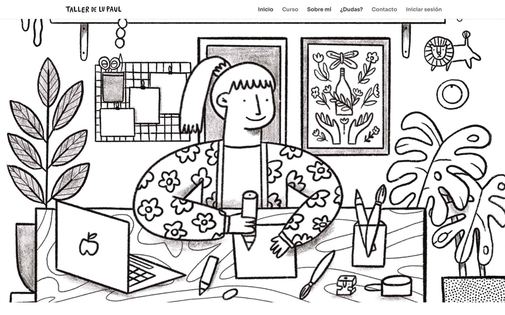 Taller de Lu Paul — Course landing